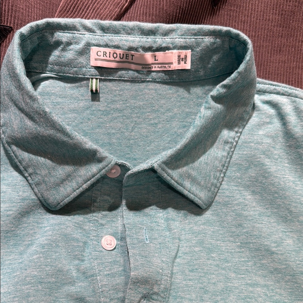 Criquet Teal Polo Shirt
